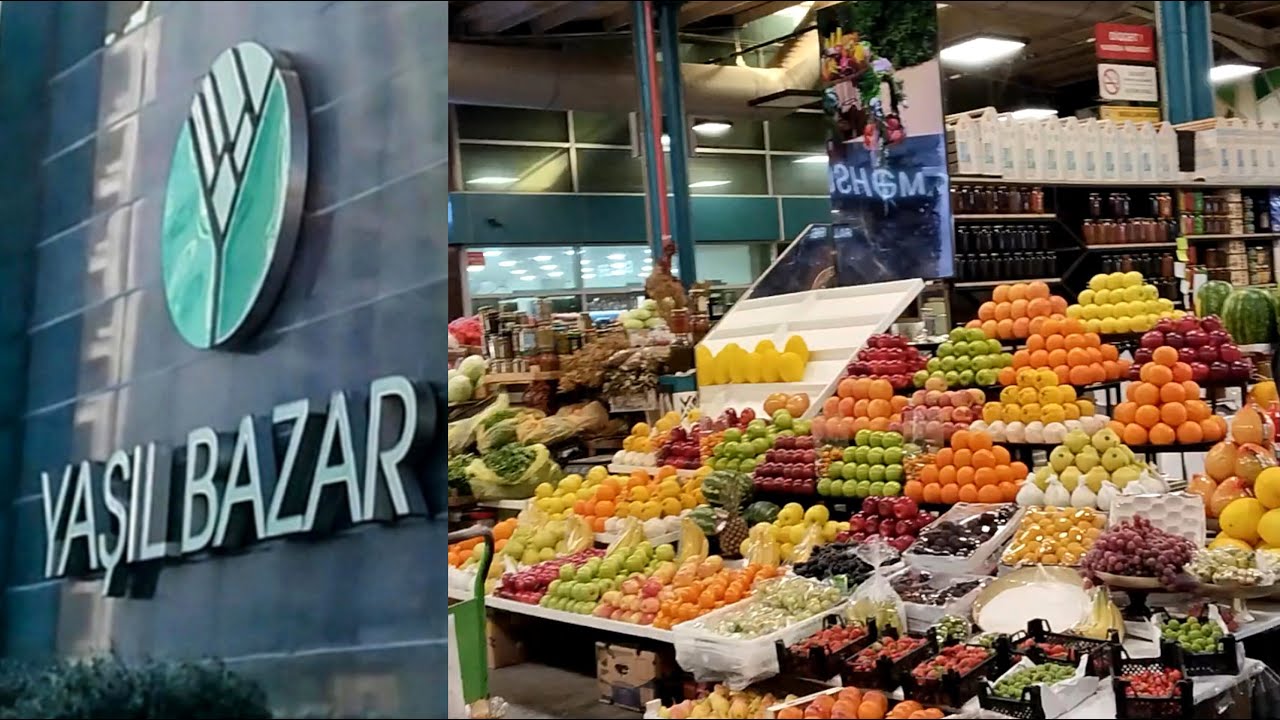 Yasil Bazar Baku Azerbaijan | Baku Green Bazar | Fruit & Vegetable Market | Noor e Azal