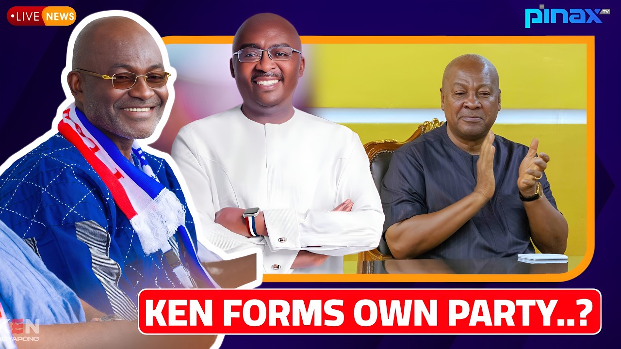 🚨BREAKING: Mahama and NDC PANICS as Kennedy Agyapong Launches New Political Party for 2028 Elections