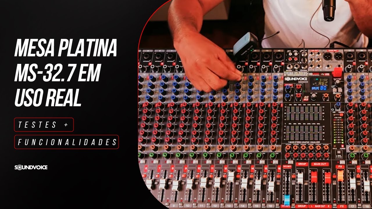 Veja o QUE ELA ENTREGA! MESA PLATINA MS-32.7 em uso real