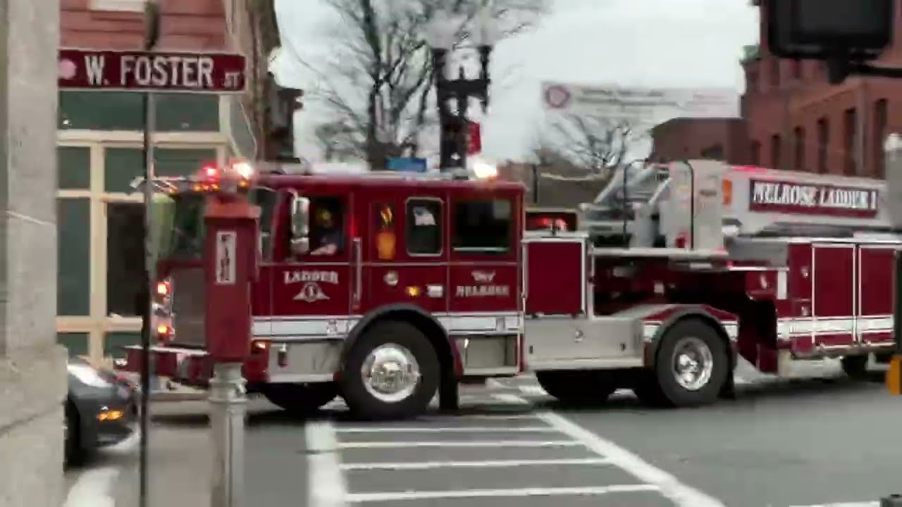 Melrose ladder 1, Rescue 2 Responding (Medical call)