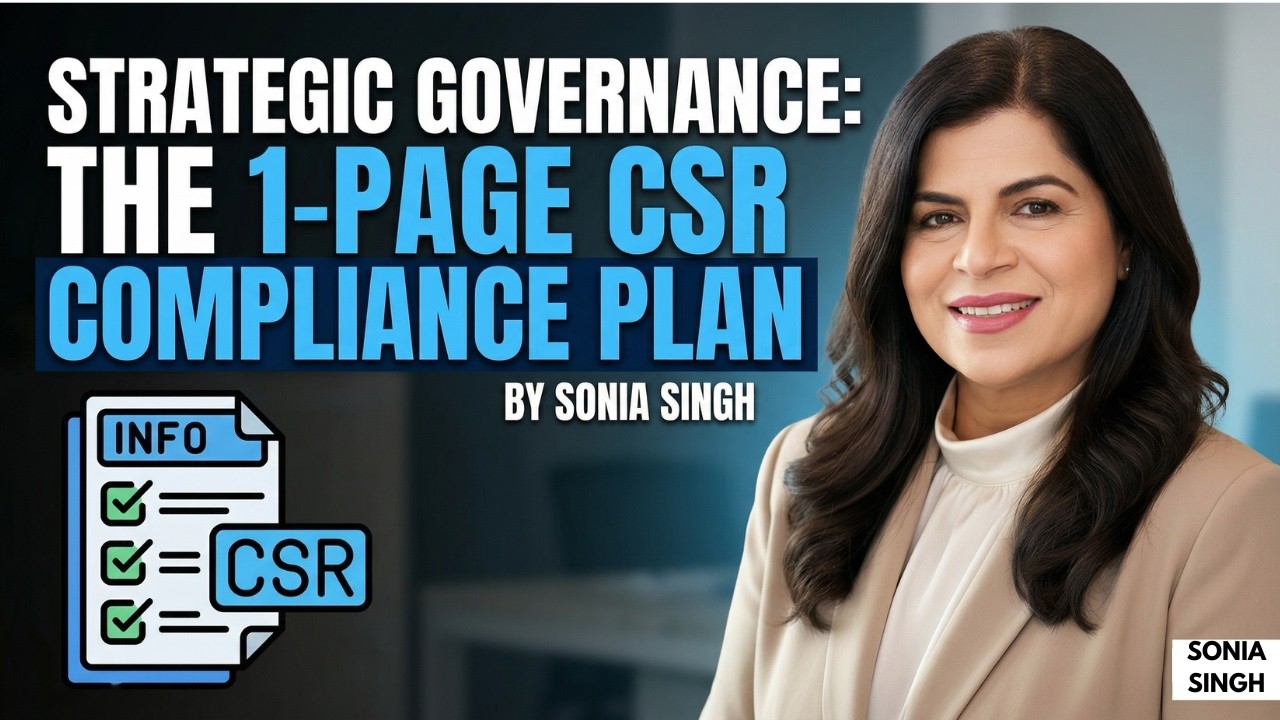 The 1-Page CSR Compliance Plan | Sonia Singh