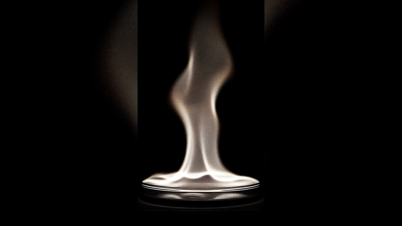 This flame looks fake but is real (nitromethane)