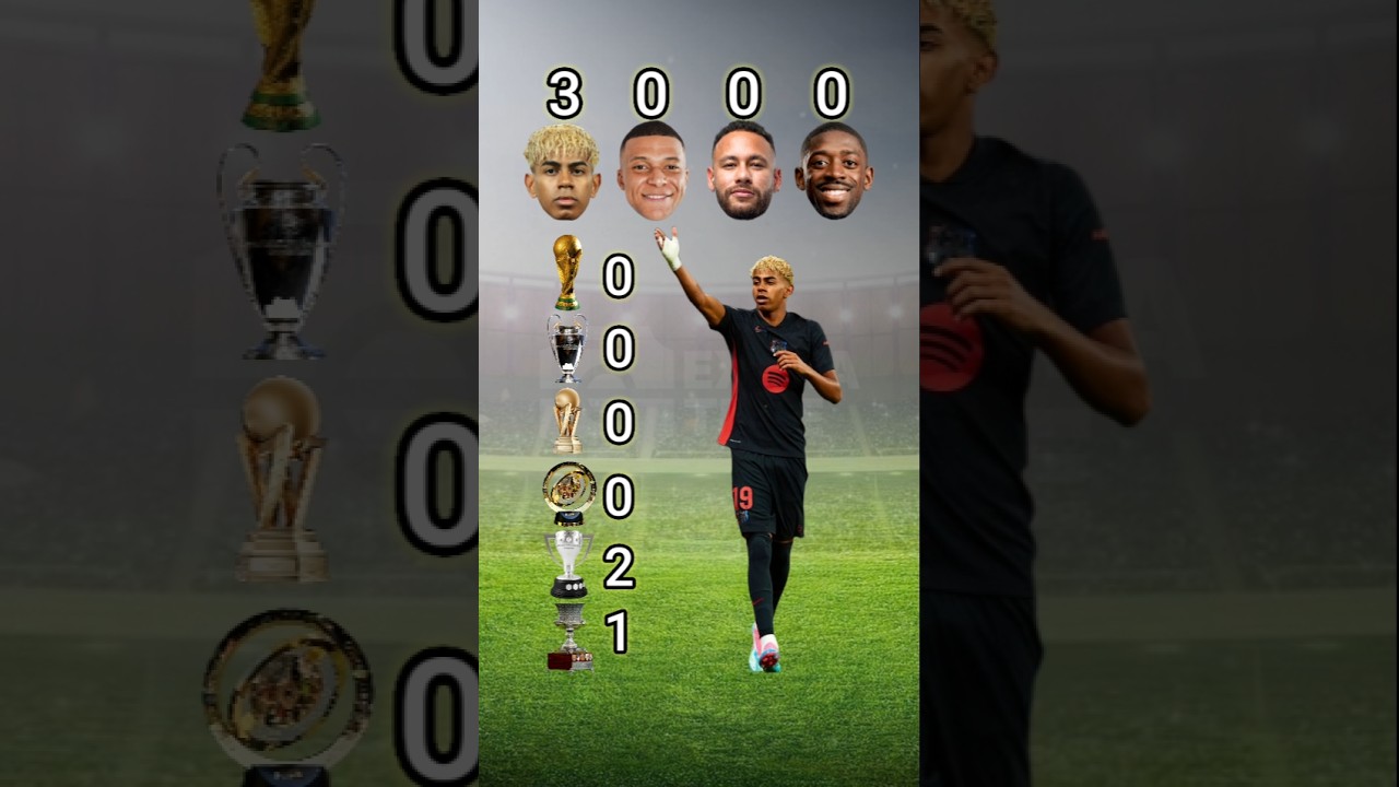 Lamine Yamal vs Mbappe vs Neymar vs Dembele #barcelona #realmadrid #psg