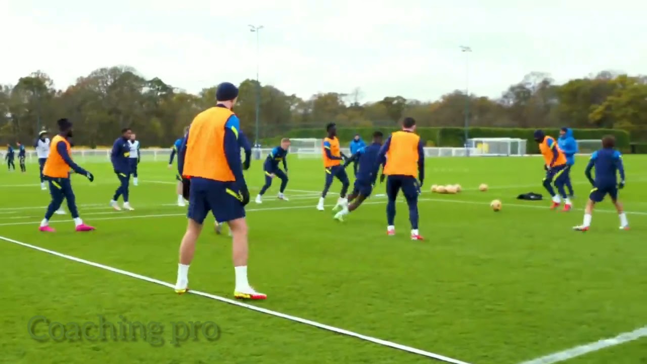 3 Teams Rondo &lsquo;7v3&rsquo; with Transitions Antonio Conte. Tottenham