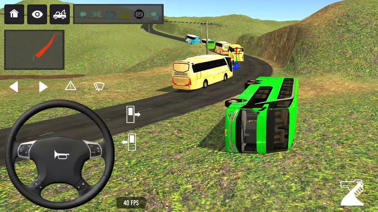 Part -4947 | Bus Simulator Indoneshia - Passangers Bus Simulator - Bus Wala Game #bus 