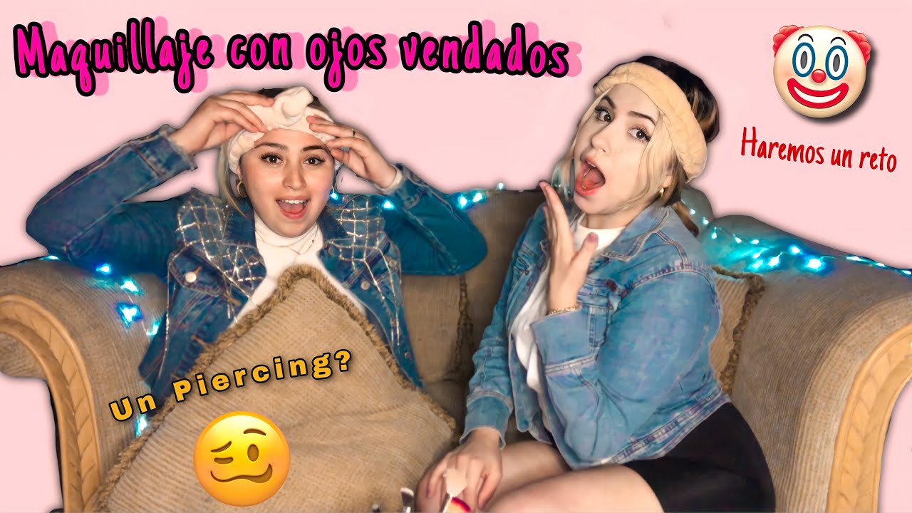 Maquillaje con ojos vendados😱😂/Haremos un reto😳