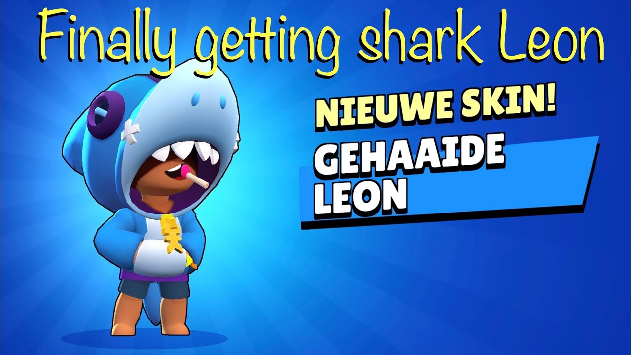 I finally got shark Leon (brawl stars)