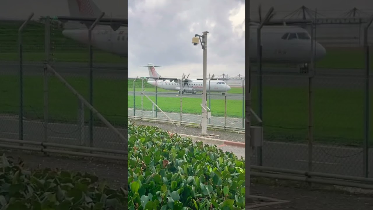 TunisAir🇹🇳ATR 72 Taxiing On a Super Cloudy Day *Absolutely Beautiful*✈️