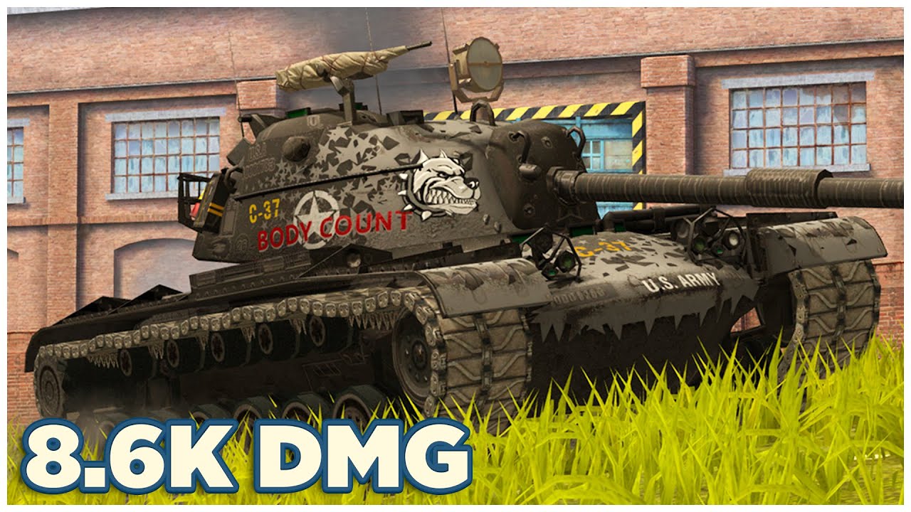 M48 Patton • 8.6К УРОНА • 6 ФРАГОВ • WoT Blitz