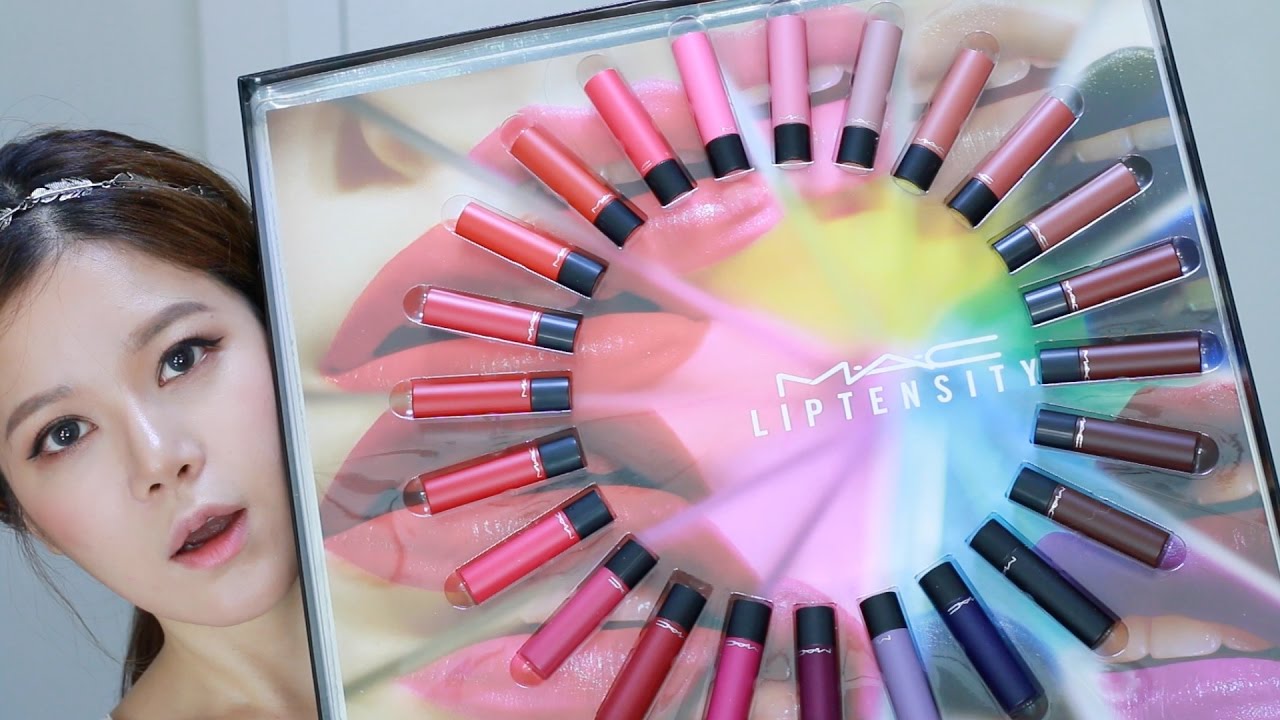 MAC Liptensity 24 shades swatches! 맥 립텐시티 24종 발색!