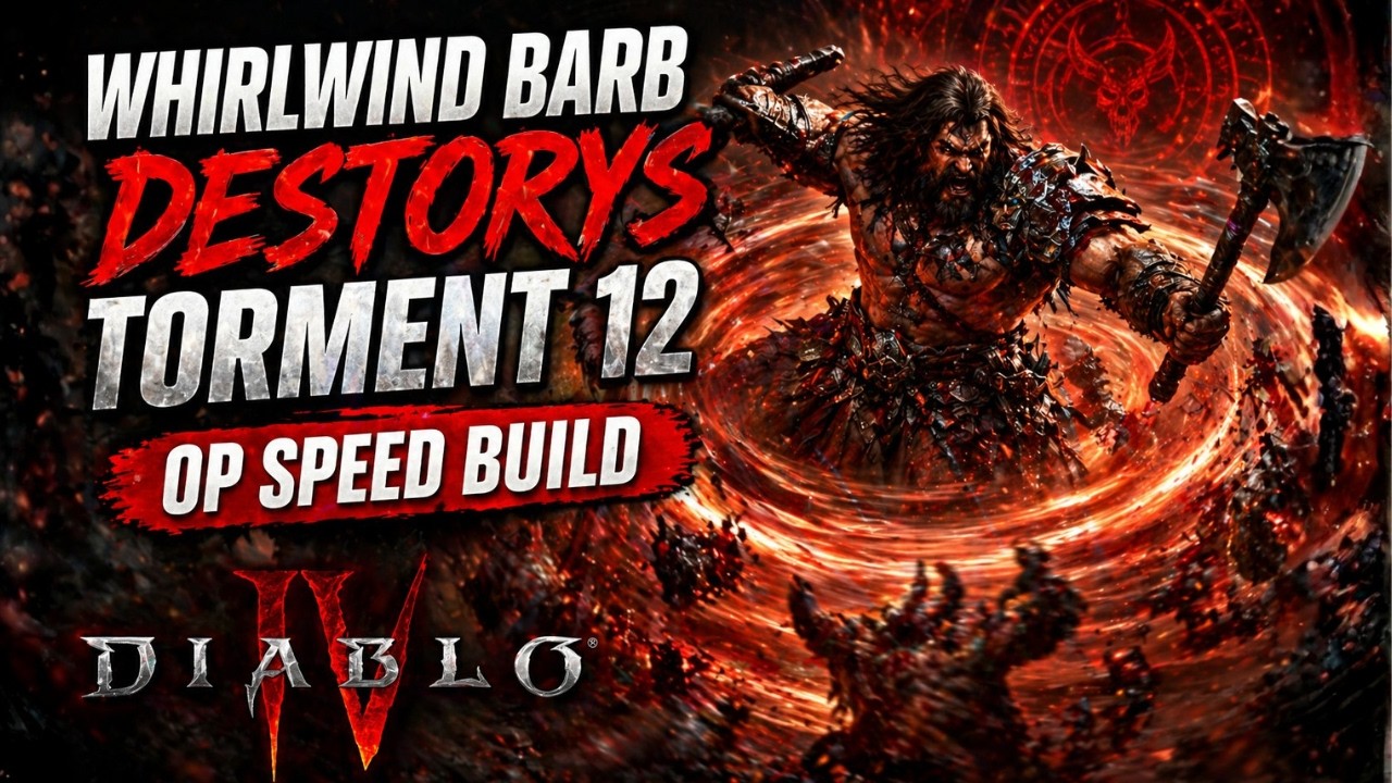Whirlwind Barb DESTORYS Torment 12 OP Speed Build in Lord of Hatred