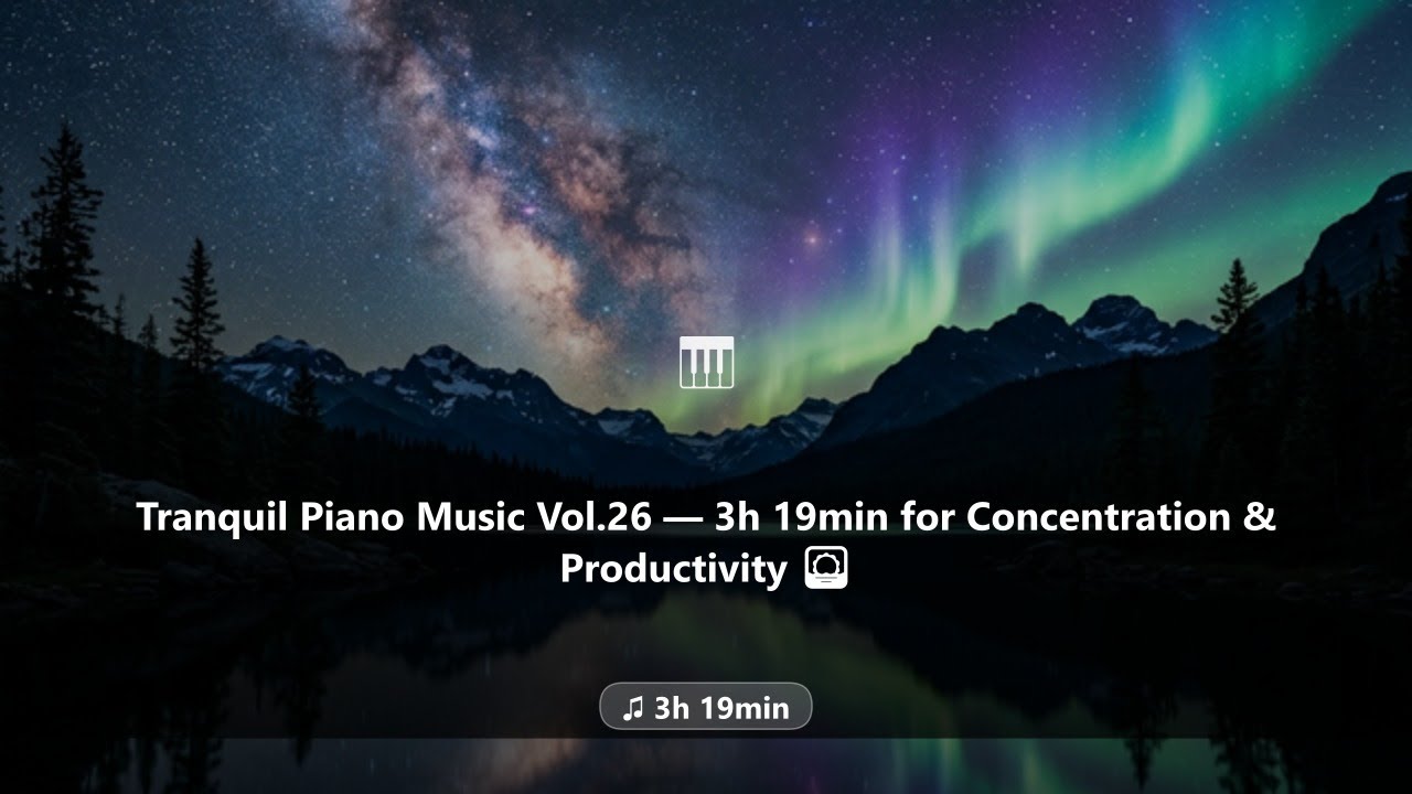 3 Hours Relaxing Piano Music for Focus & Productivity — Calm Study Music🌅