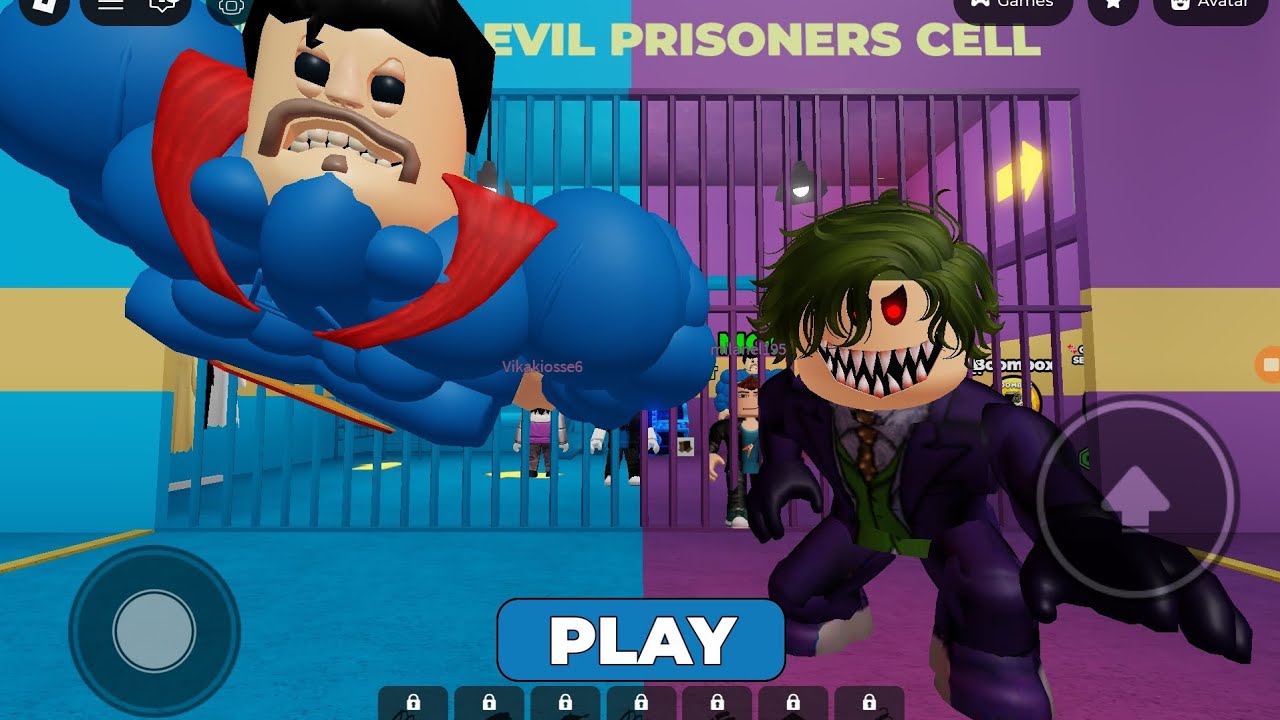 #roblox #video #рекомендації Граю гру в роблоксе SUPERHERO VS VILAIN PRISON RUN (Obby)😱🙏❤️