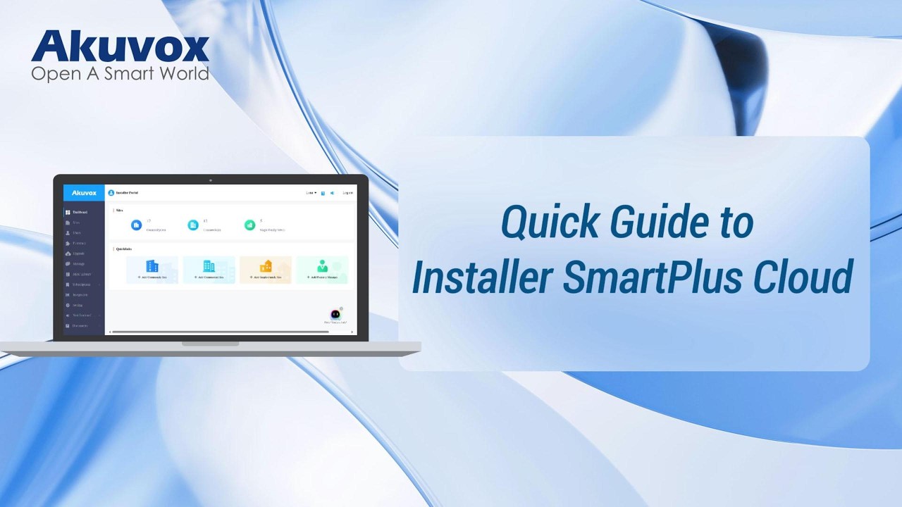 [SmartPlus][Smart Access][Installer]Quick Guide to Installer SmartPlus Cloud
