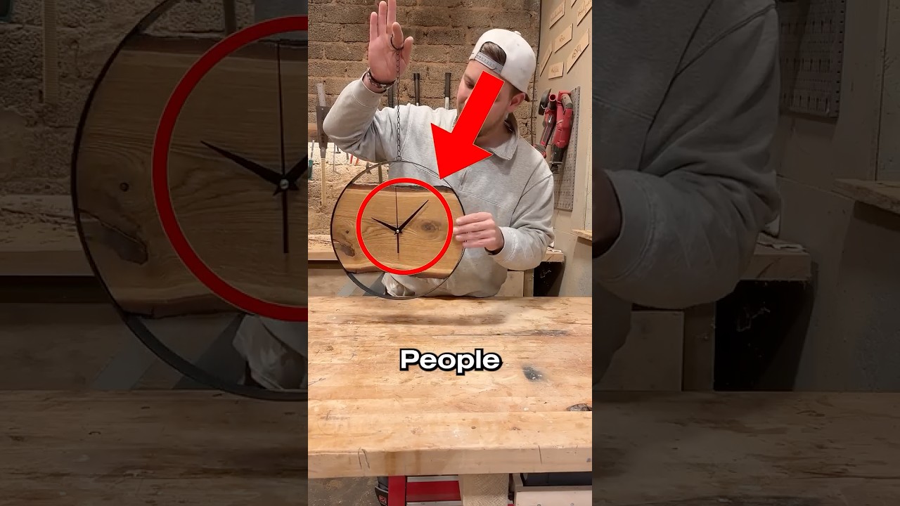 People have NEVER SEEN this! A wooden clock IS EASY to make! @Tobis_Handcraft
