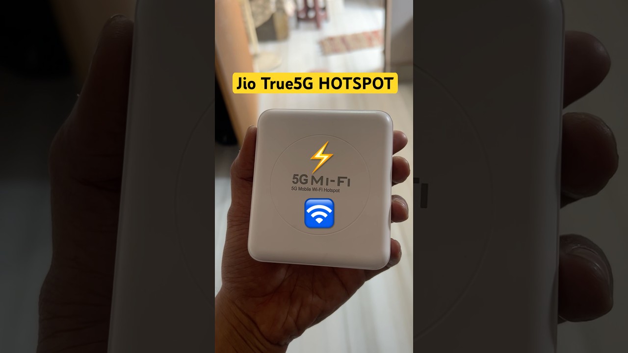 JioTrue5G supported portable hotspot #jio