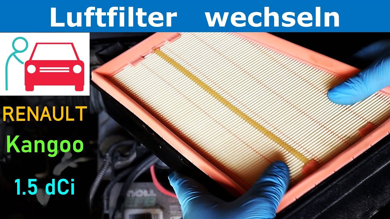 Renault Luftfilter wechseln beim Kangoo 2 mit dem 1.5 dCi Motor von Baujahr 2014