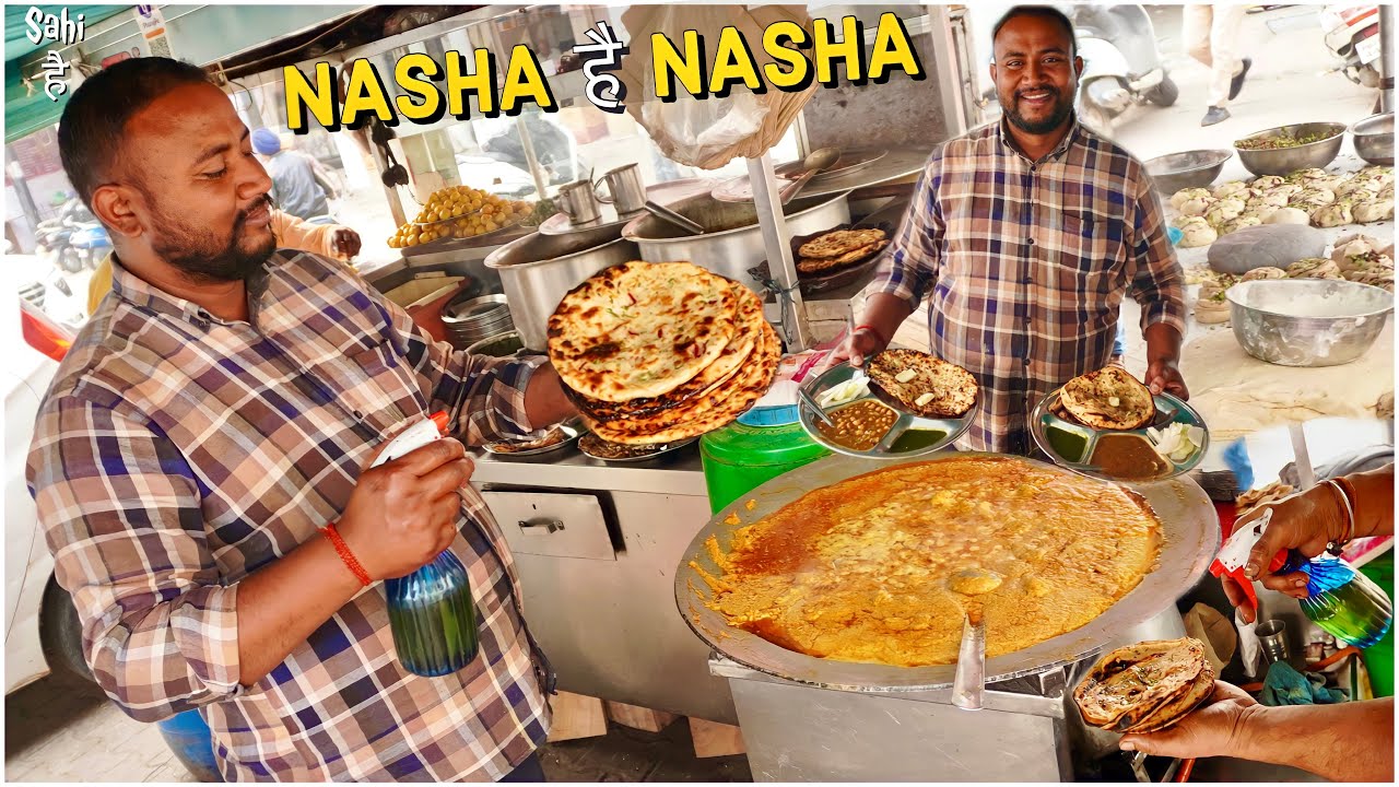 Ludhiana ki SPRAY Chur Chur Naan Thali | Rs 40/- | Street Food India