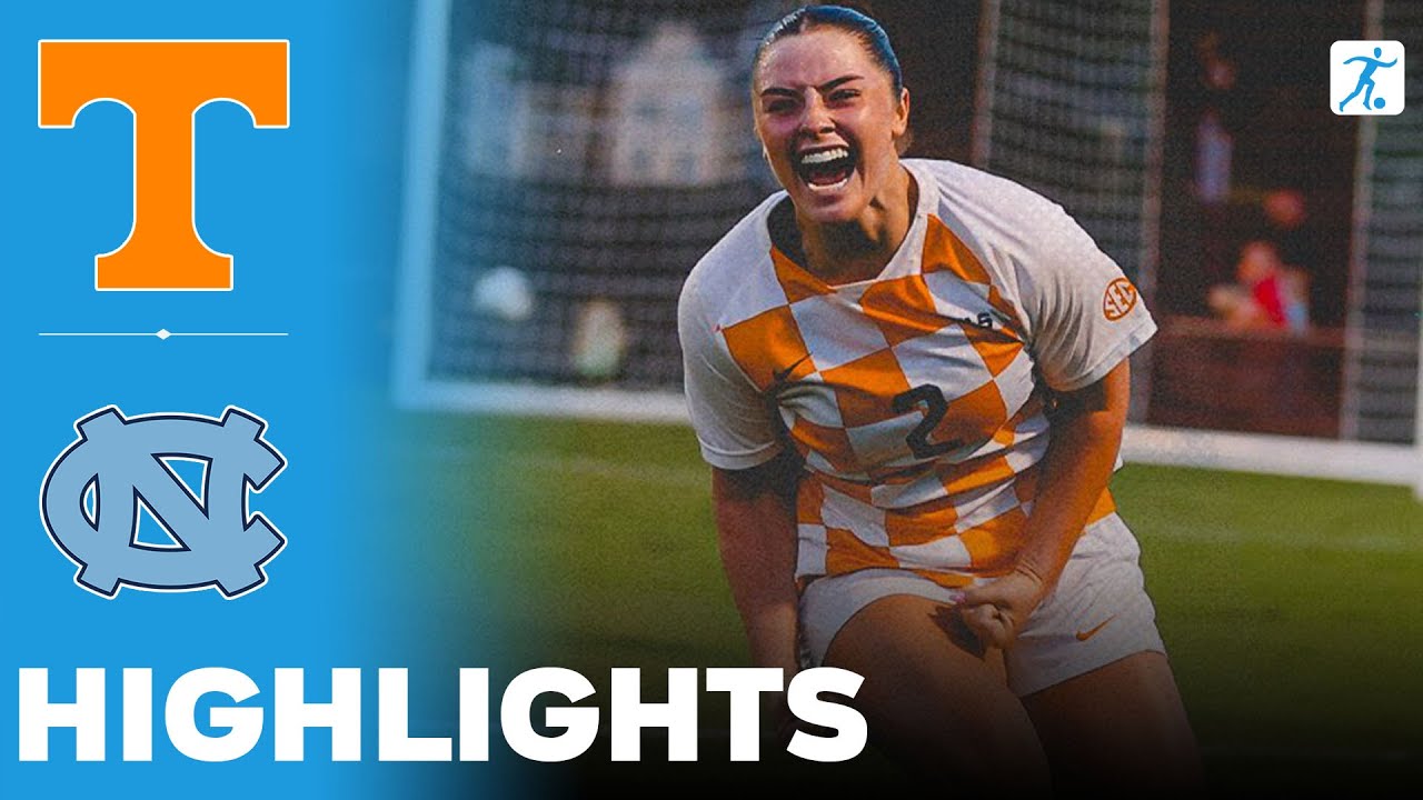Tennessee vs North Carolina | NCAA College Women's Soccer | Highlights - August 14, 2025