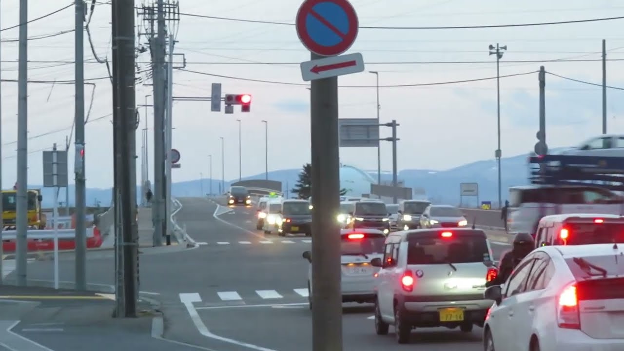 ２０２５年３月２２日 変わりゆく新時代八戸 青森県八戸市新大橋供用開始！だいぶ利用車も多く車のライトや街灯点灯でかなり明るくなりにぎやかになりました！どのようになったのか是非ご覧下さい