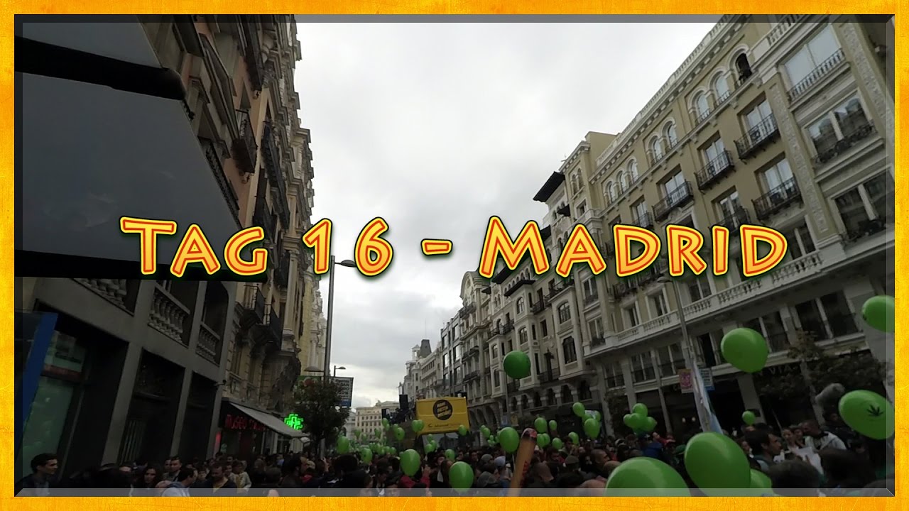 Cannabis Demonstration in Madrid | Spain - Vlog 11
