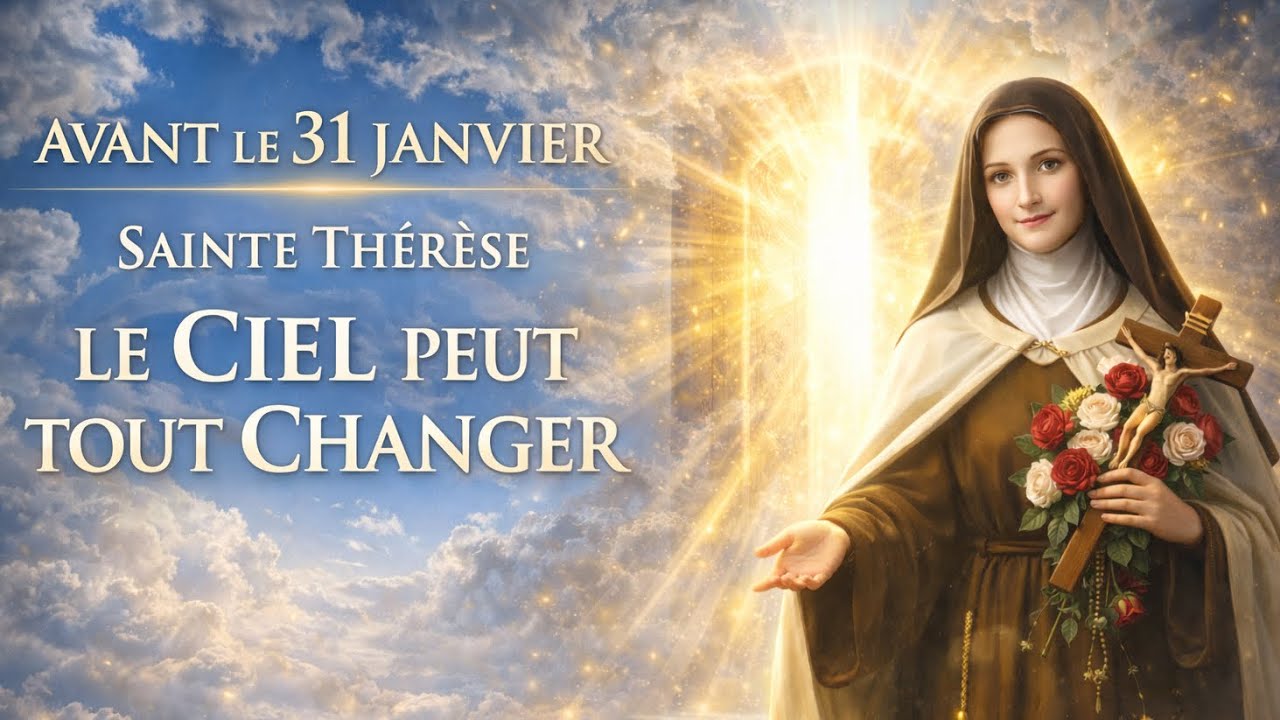 🚨 AVANT LE 31 JANVIER : Fais cette PRIÈRE à SAINTE THÉRÈSE… Le Ciel peut TOUT changer 🙏🌹