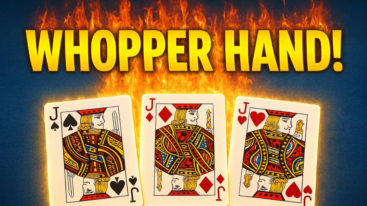 3 CARD POKER in LAS VEGAS! WHOPPER HAND!! 🔥🔥