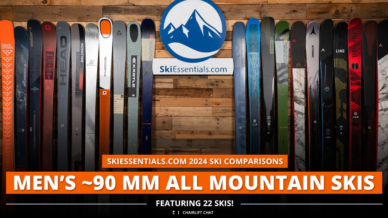 2024 Men's 90 mm All-Mountain Ski Comparison with SkiEssentials.com