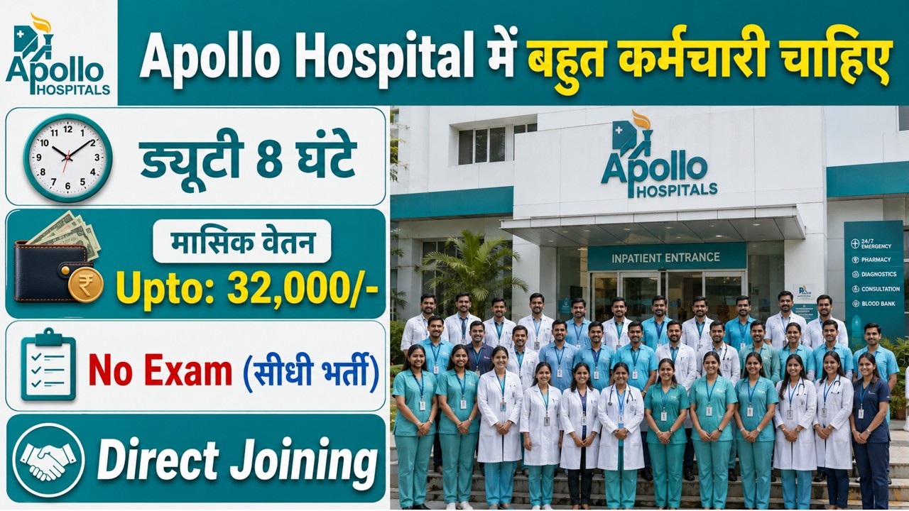 Apollo Hospitals Recruitment 2026 | Apollo Hospital job vacancy 2026 | | Hospital Job 206