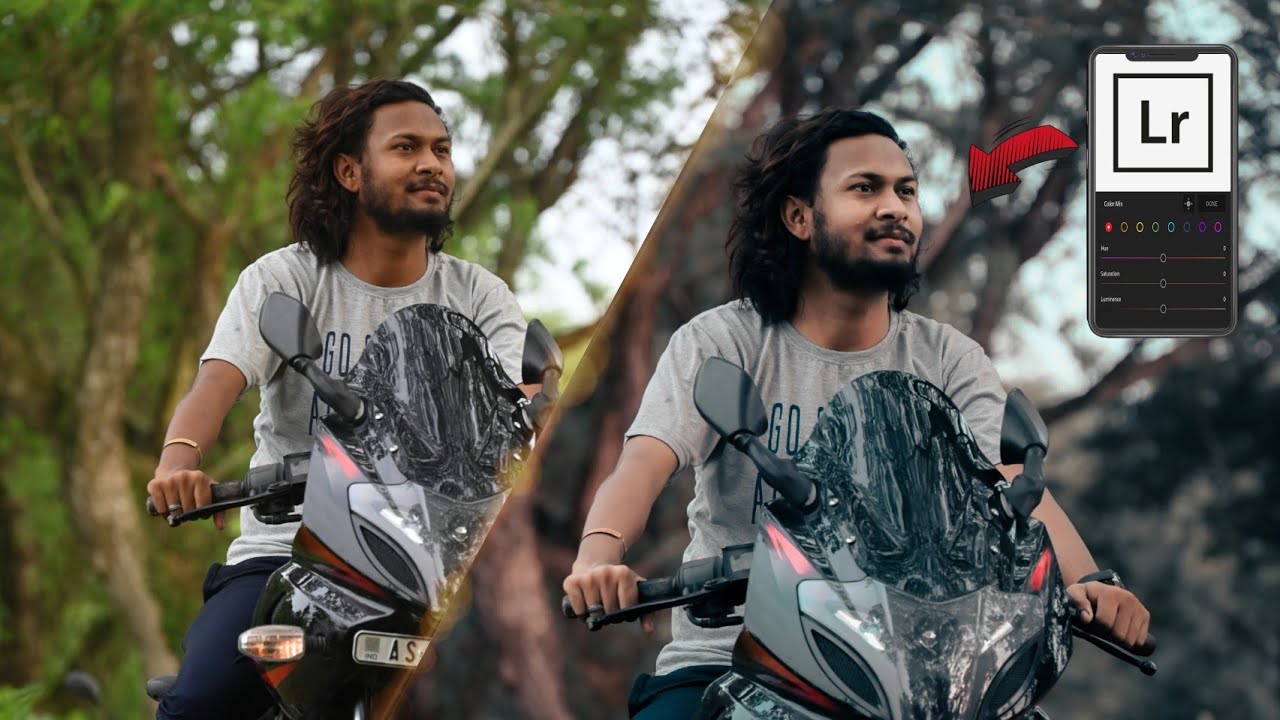creative BROWNE&BLUE colour grading in Lightroom 🤩| YOUTUBE-Denny creative