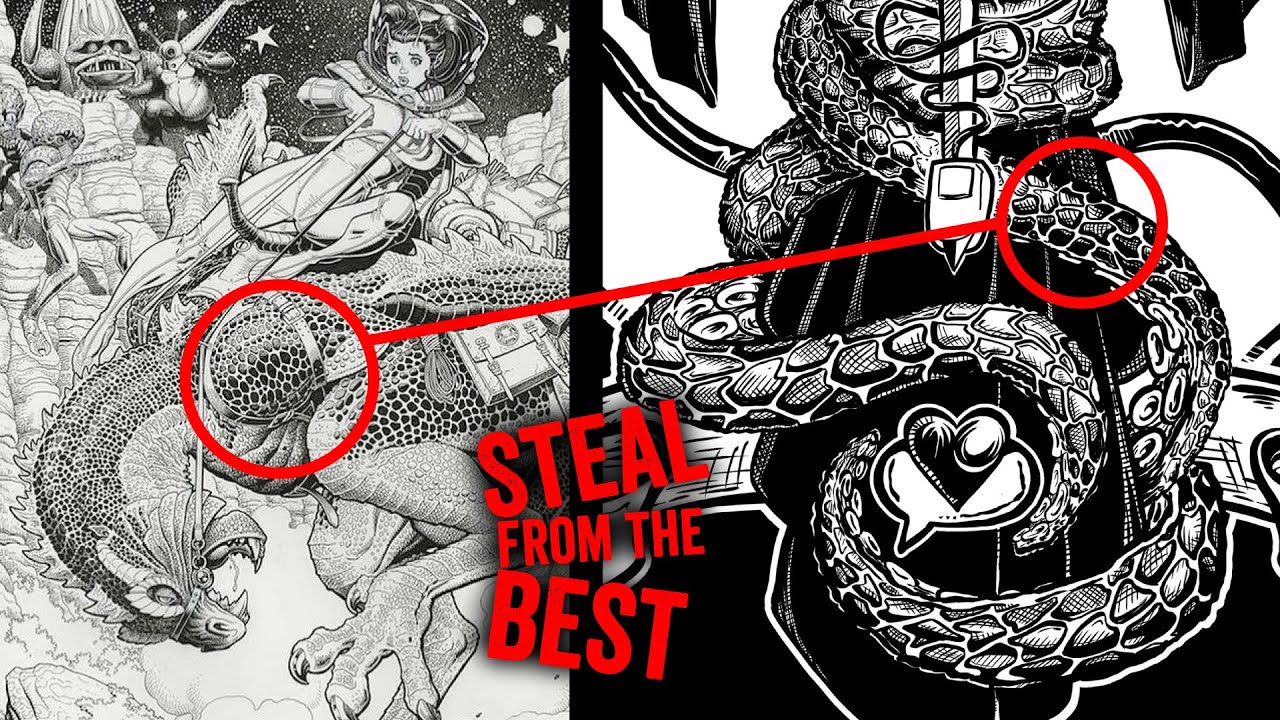 Arthur Adams inking texture - Reverse engineering from the pros