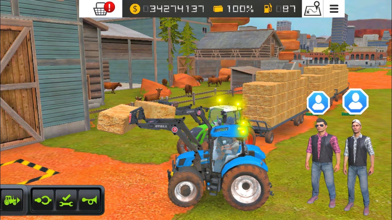 Fs 18 Alert Tank Full with Overloaded Bales - Multiplayer | Farming Simulator 18 Timelapse#fs18​