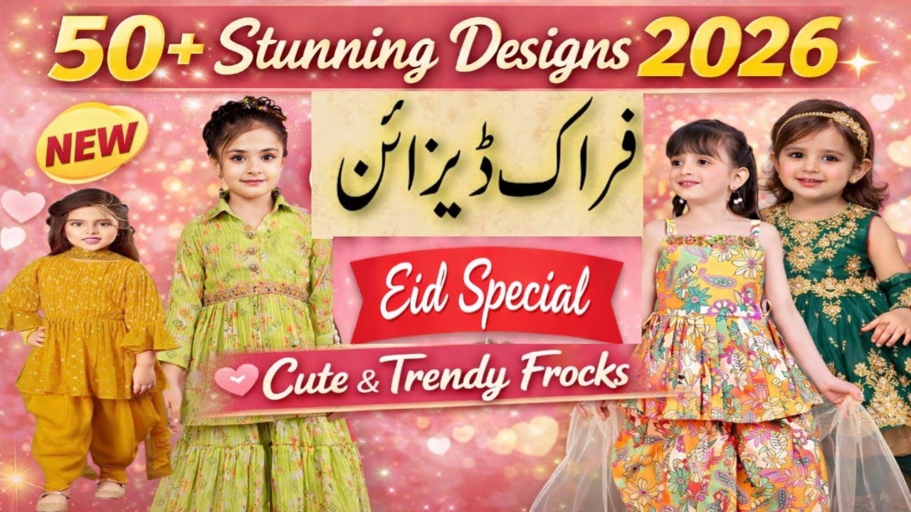 50+ Stunning Eid Dress Designs 2026 for Baby Girls | Cute & Trendy Frocks Collection #frock 