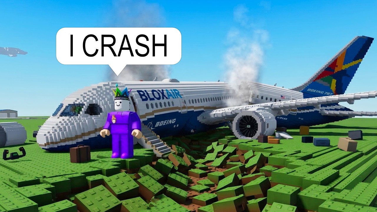 Crashing Planes for Money on Roblox BUT I Crash TOO MANY