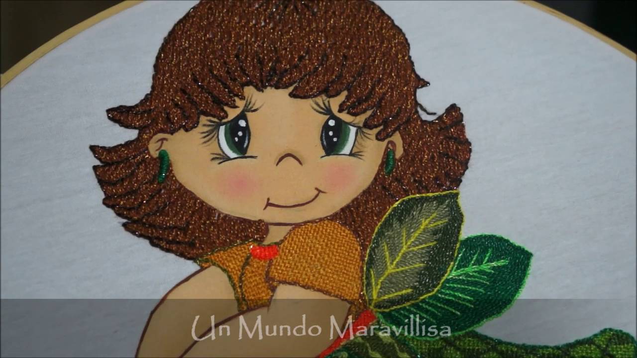[Puntada Fantasía] Cabello Niña Chile | Bordados con Isa