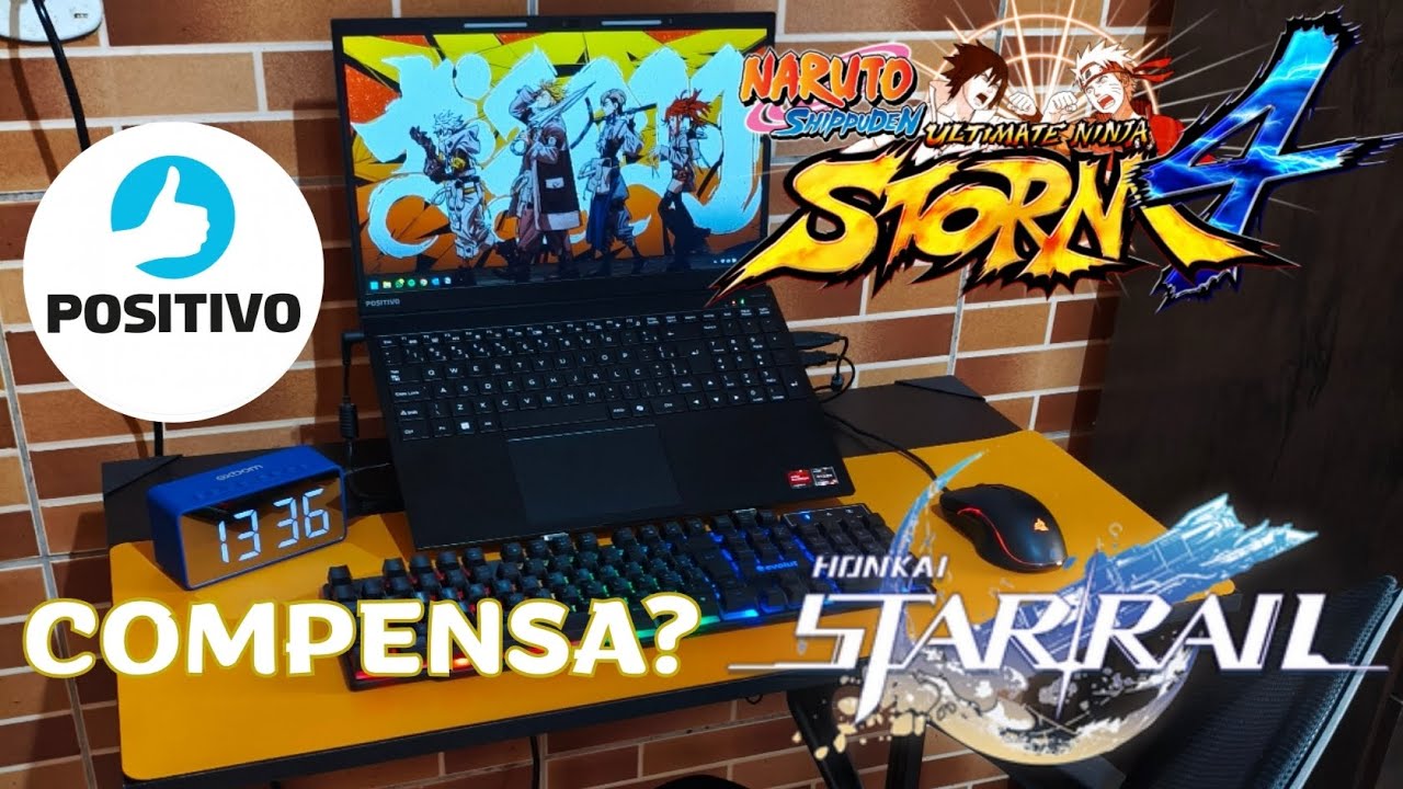 Uma noite com setup da positivo