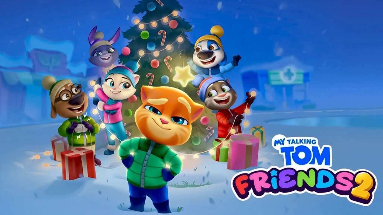 Merry Ginger! My Talking Tom Friends 2 New Christmas Gameplay 