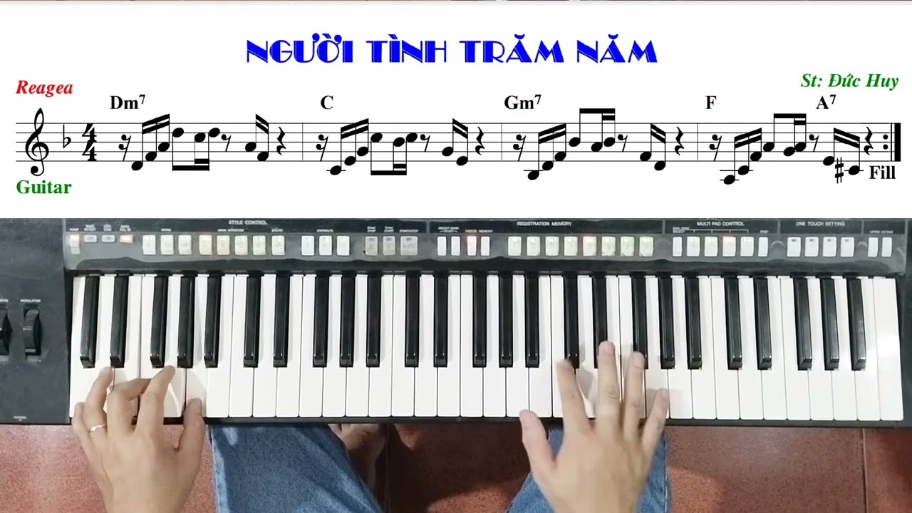 Bài: NGƯỜI TÌNH TRĂM NĂM - Đức Huy | Hướng dẫn đệm hát - Ku Tèo Piano.