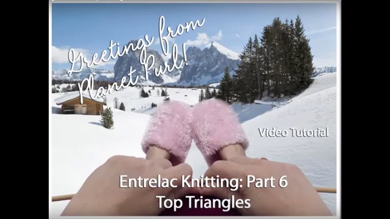 Entrelac Knitting Part Six- Top Triangles