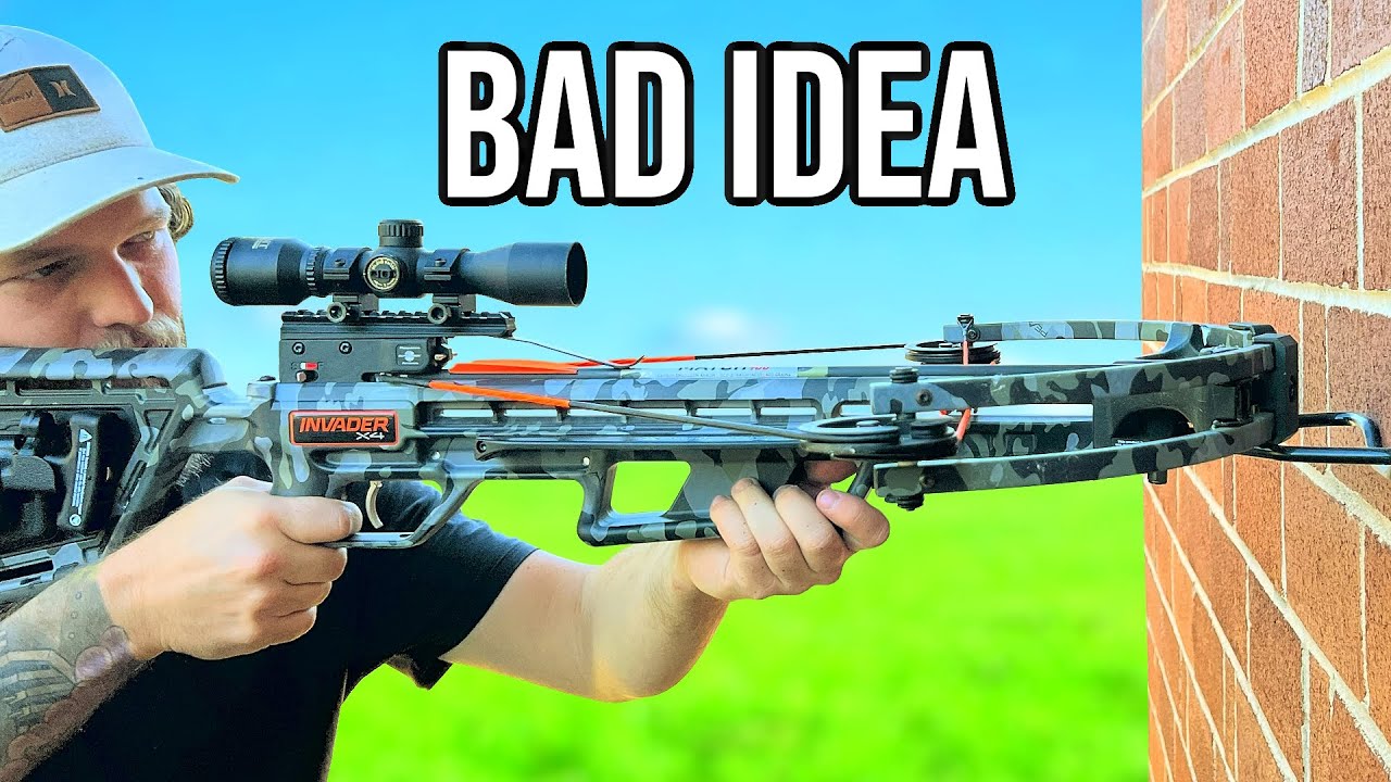 Вот почему не стоит стрелять в стену из арбалета