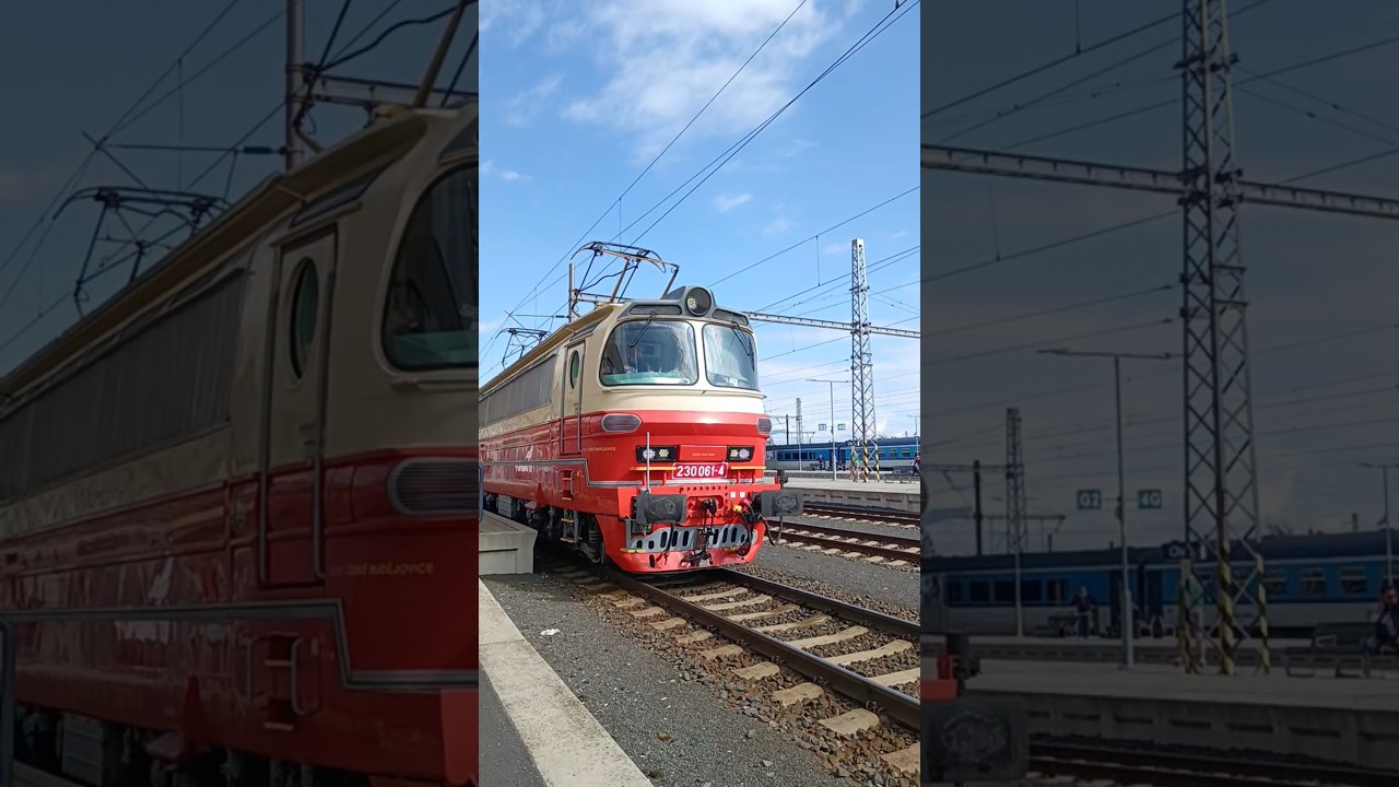 ODJEZD LAMIN&Aacute;TKY 230.061 Z CHEBU #ceskoslovenskevlaky #pociąg #trainspotting #kolej #kolej #kolej