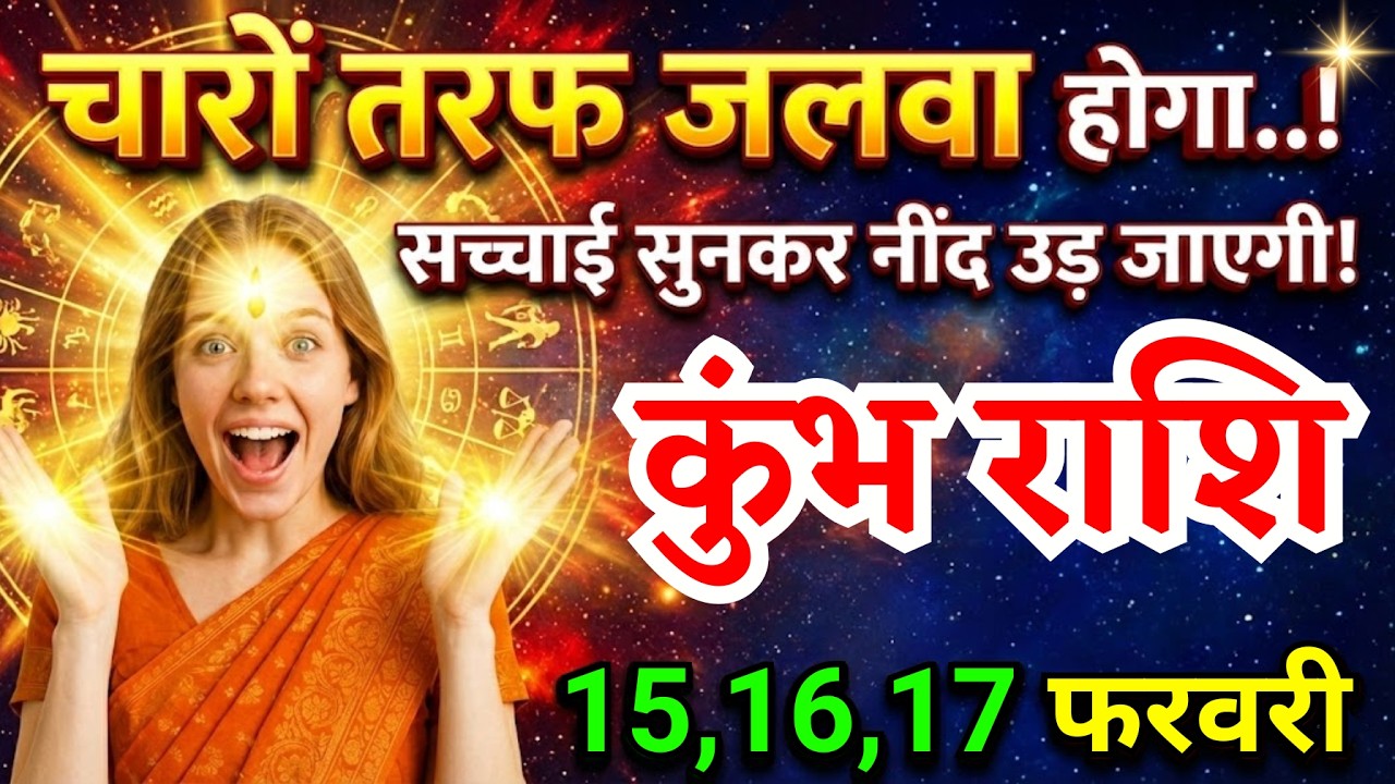 15, 16, 17 फरवरी, कुंभ राशि वालों चारों तरफ जलवा होगा, Kumbh Rashi, बहुत जरूरी बातें