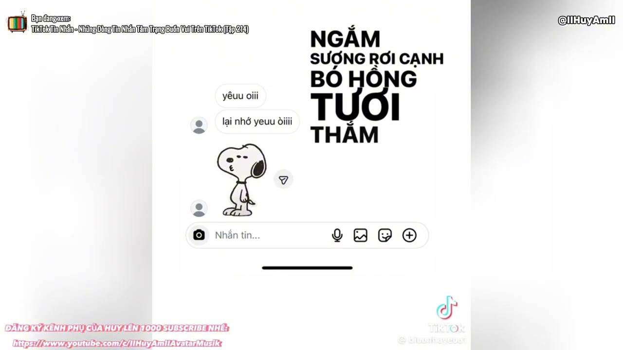 「 TikTok Tin Nhắn 」Những dòng tin nhắn tâm trạng buồn vui trên TikTok | Tập 214 | IIHuyAmII - TikTok