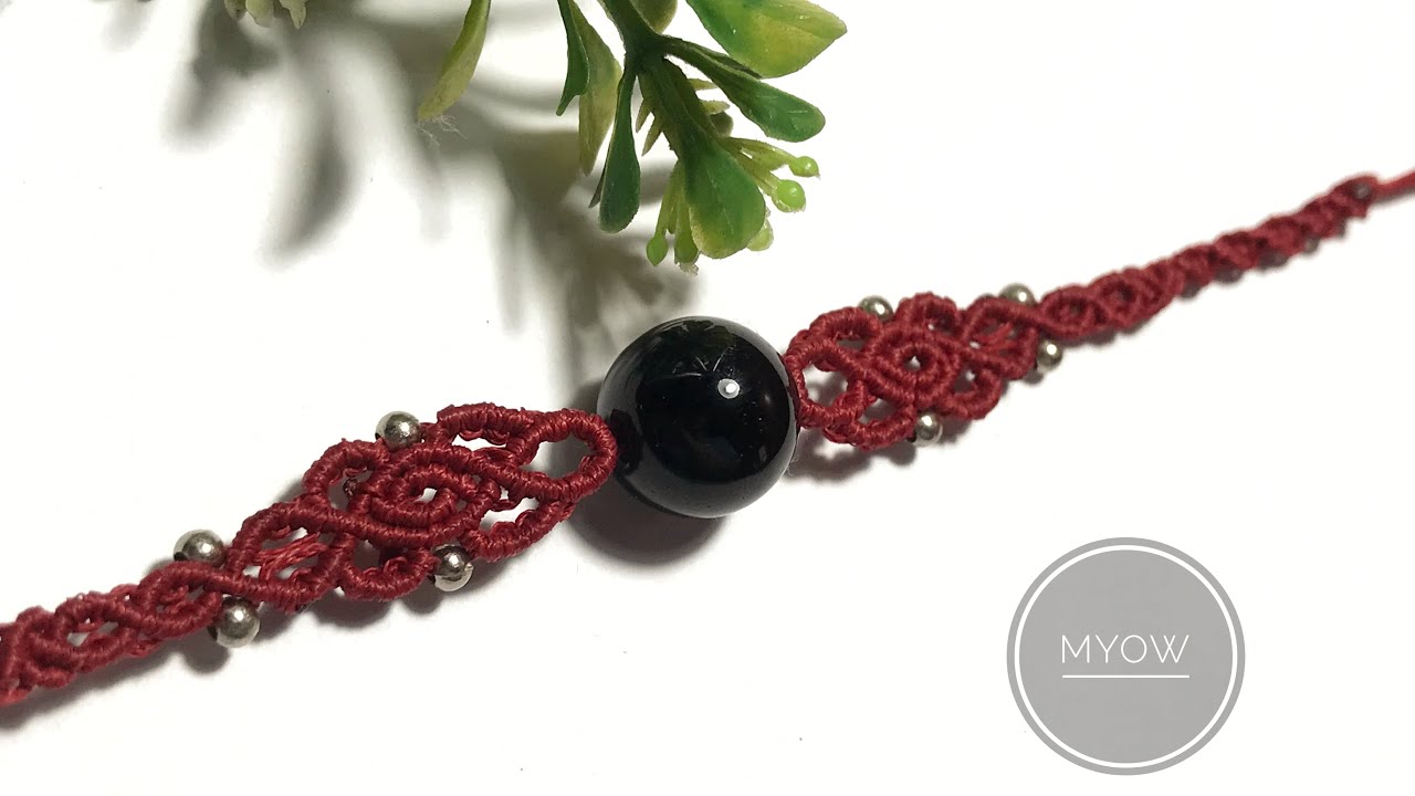 MACRAME BRACELET WITH STONE - MYOW 436