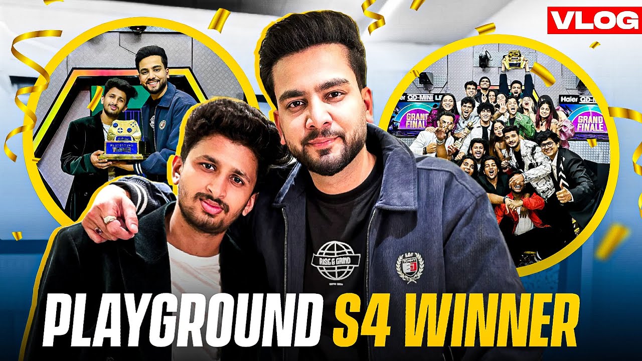 Hum Jeet Gaye Playground S4 ki TROPHY 🏆 | Elvish Yadav | Playground Season 4 WINNER