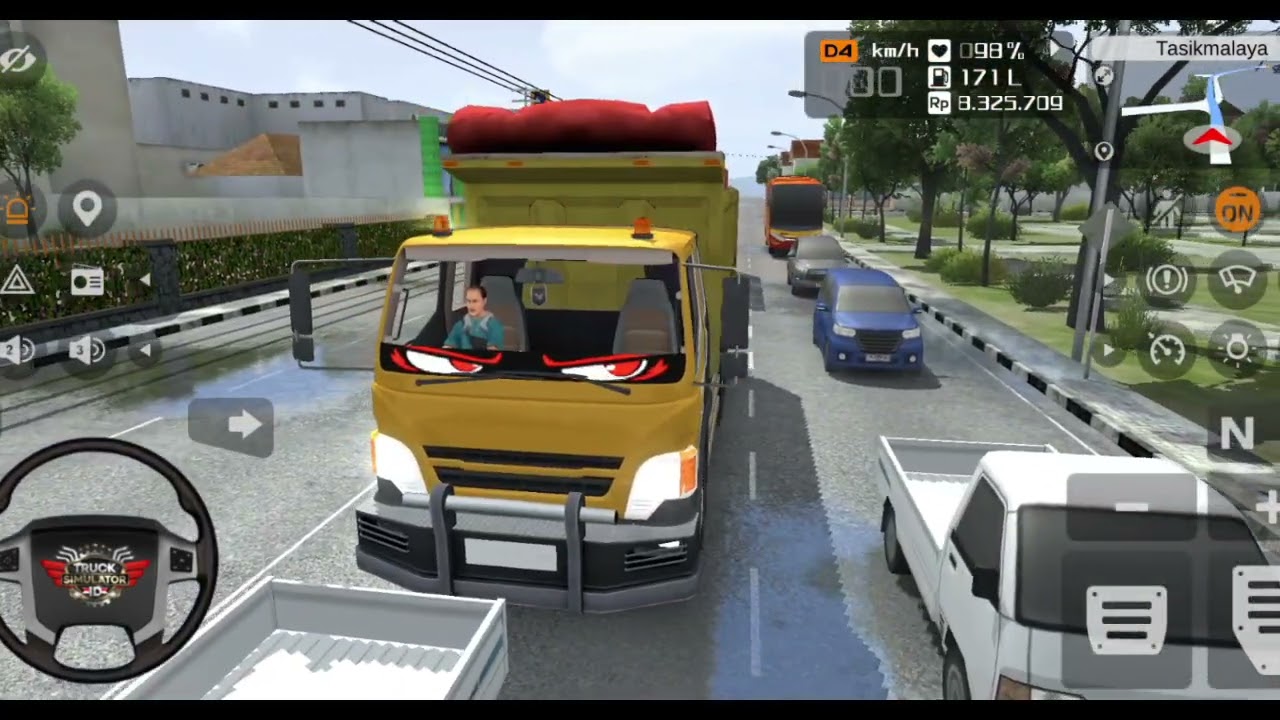 GILA Truck Simulator Muatan Pasir Full, Sekali Gas Nyaris Terguling