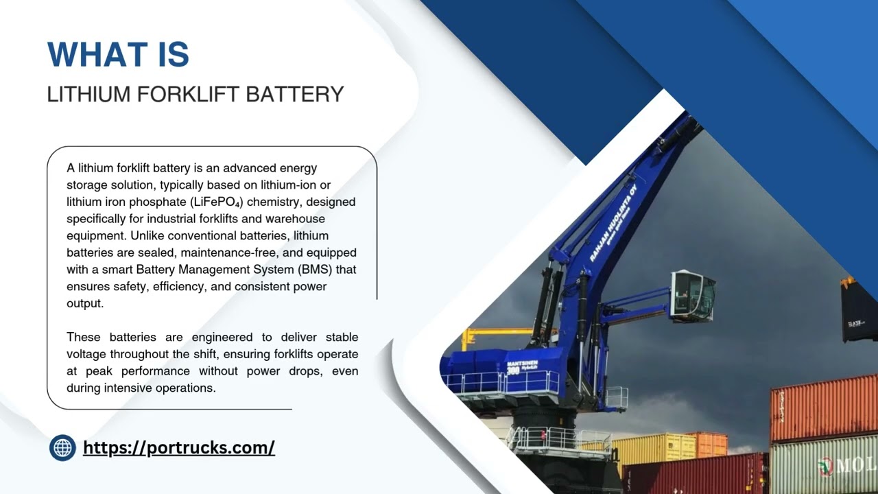 Lithium Battery for Forklifts by Portrucks