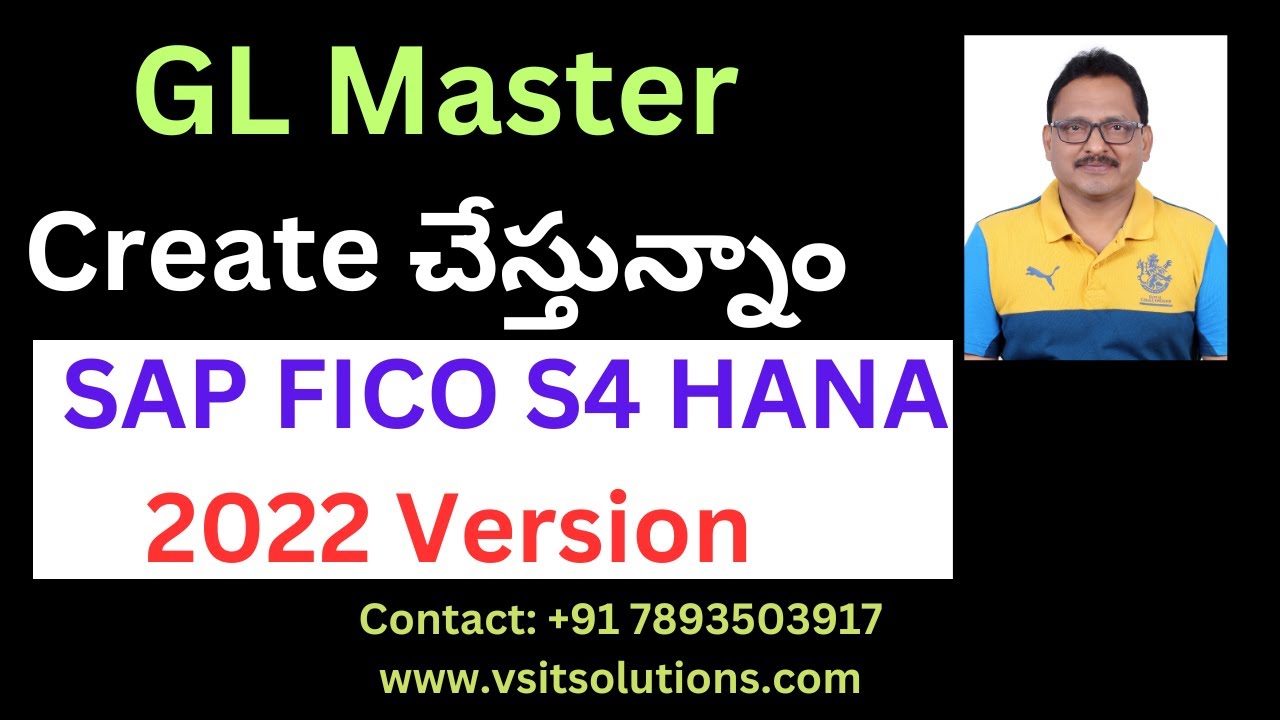 SAP S4 HANA FICO GL Master Creation in S4 HANA 2022 Version | SAP FICO S4 HANA Training by Veera BS