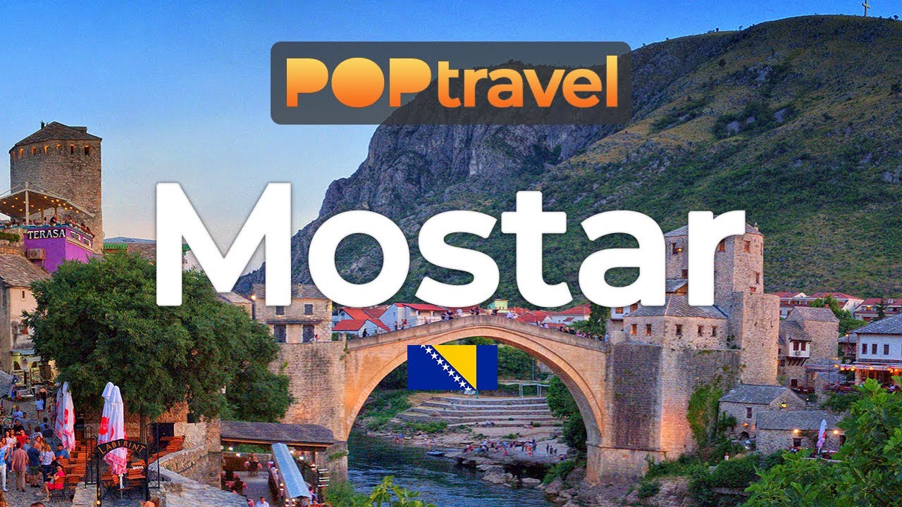 Walking in MOSTAR / Bosnia and Herzegovina 🇧🇦- Evening Tour - 4K 60fps (UHD)