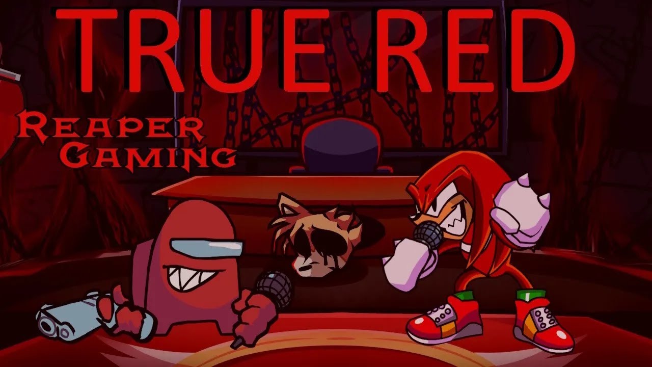 FNF - Red Impostor Vs Knuckles True Red Cover